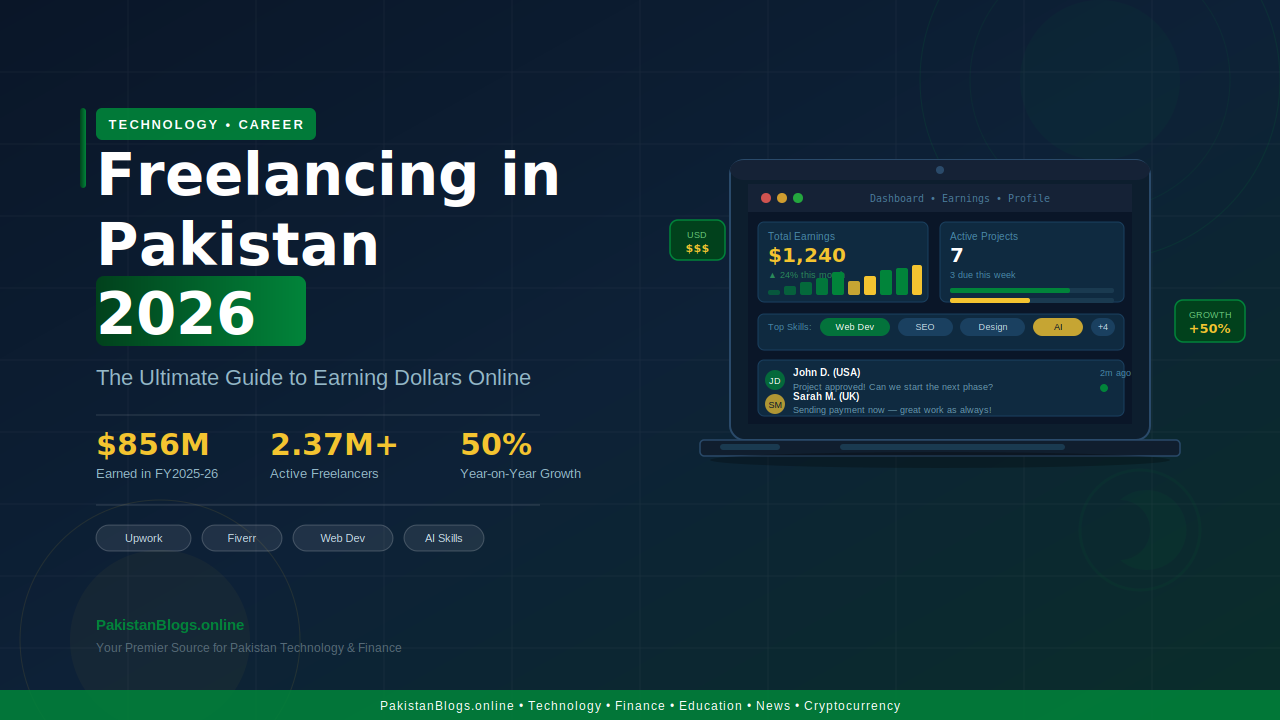 Freelancing in Pakistan 2026: Ultimate Guide to Earning Online